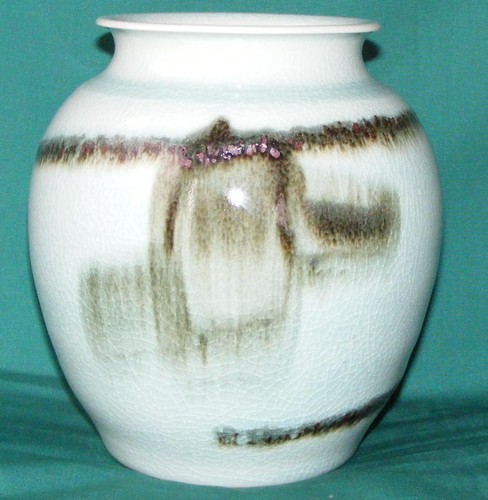 Vase faïence émaux vernis - faïence,