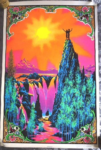 Affiche blacklight vintage - affiche,