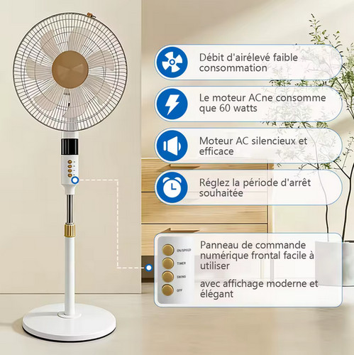 Ventilateur sur pied - sur,