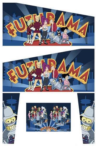 Stickers futurama pour pincab - pour,