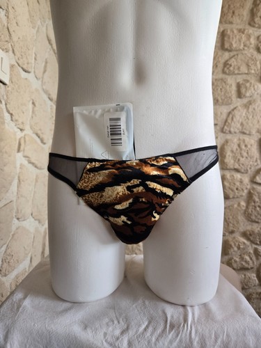 Slip homme velours - , léopard