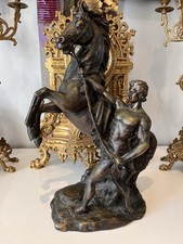 Statue Bronze 40cm Cheval De