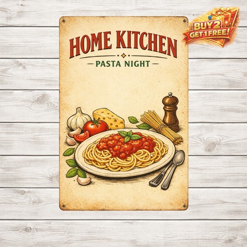 Italian cuisine vintage - cuisine, poster
