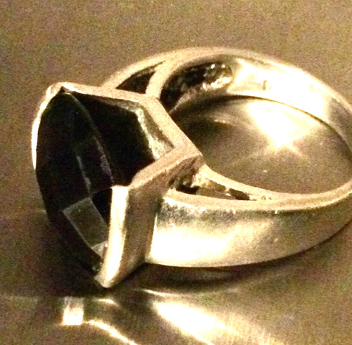 Bague ancienne argent massif - ancienne, t