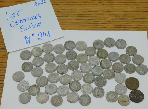 Lot pieces monnaie - pieces, francs