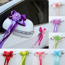 Kit De Décoration De Voiture De Mariage 12 Couleurs 3/5 Grands Nœuds À Tirer /