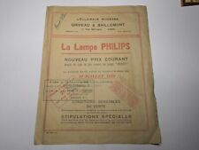 Publicité Lampes PHILIPS 1926