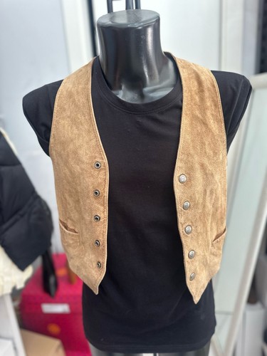 Gilet cuir femme - cuir,