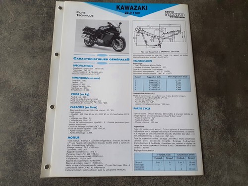 Fiche technique kawasaki - technique,