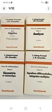 Lot De 4 Tomes ALgebre Analyse
