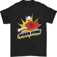 Queen Ping Pong Table Tennis Funny Mens T-Shirt 100% Cotton