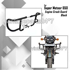 Pour Royal Enfield Super Meteor 650 Protection De Moteur Noir