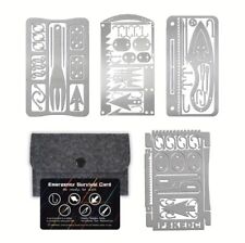 4 Cartes Couteau De Survie EDC Survivaliste Nature Camping Suisse Militaire