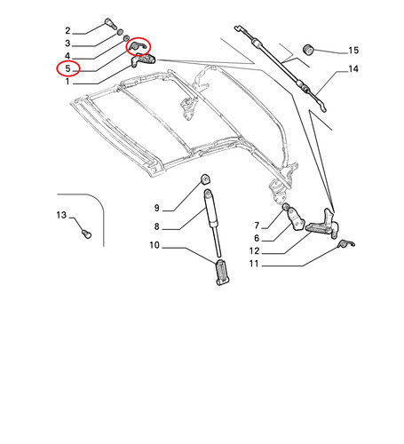 Ressort pour capote fiat punto - ressort,