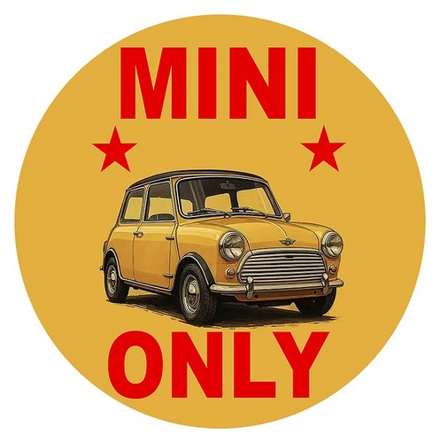 Sticker mini only - mini, automobile