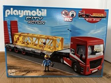 PLAYMOBIL CITY ACTION 5467 CAMION TRACTEUR ROUTIER AVEC GRANDE REMORQUE (NEUF)