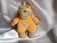 Doudou vache orange et beige
