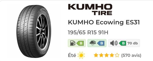 Pneu neuf été kumho - neuf,
