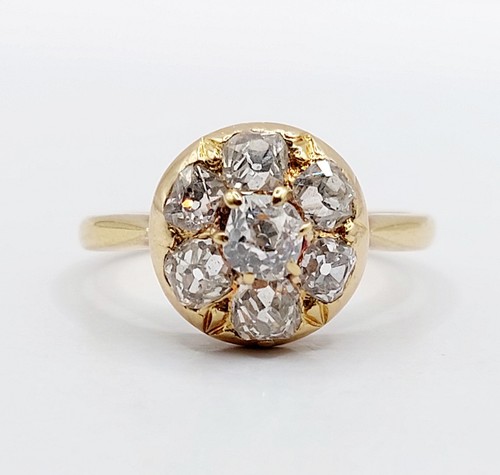 Bague marguerite antique - , or