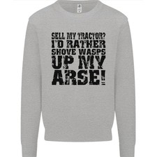 Vendez Mon Tracteur ? Sweatshirt Jumper Pour Hommes Agriculteur