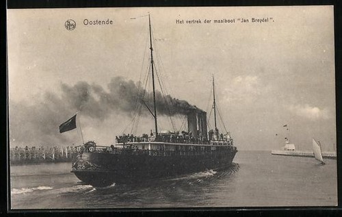 Carte postale ostende le - carte, ostende,