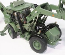  MOTORART 1/50 MILITAIRE US ENGIN JCB HMEE TRACTOPELLE KAKI 13478 !!!