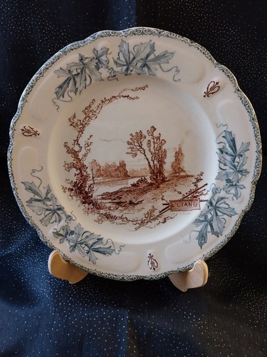Grande assiette plate faïence - grande,