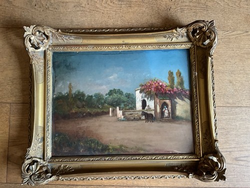 Ancienne peinture orientaliste - peinture,