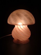 Lampe vintage en verre de