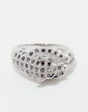Bague or blanc Panthère Noire