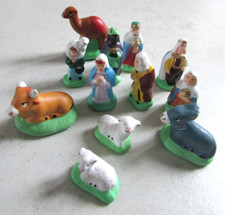 Set of 12 Mini Santons Christmas Nursery Height Approx 3.5cm
