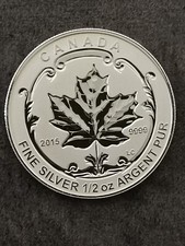 4 DOLLARS ARGENT 2015 1/2 OZ