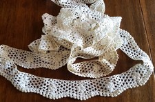 320 cm crocheted cotton thread braid, width 5 cm