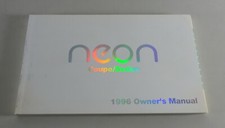 Owner's Manual / Handbook Chrysler Neon Coupe / Sedan Stand 1996