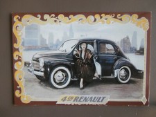 Carte Postale Publicitaire - RENAULT FRERES  4 CV  EXPORT - BILLANCOURT