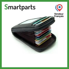 Porte-Cartes de Crédit Étui à Cartes Homme Femme PU Cuir