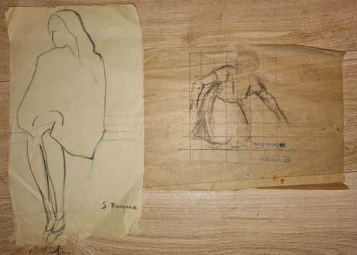 Lot dessins signés - lot,