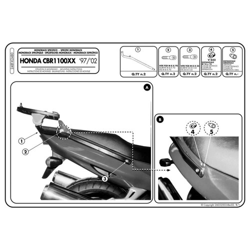 Givi monorack porte bagages - givi,