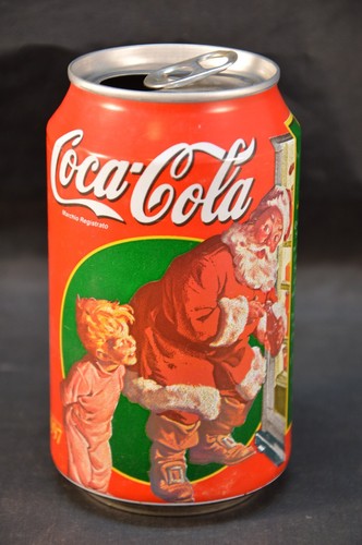 Coca cola can vintage noël - cola,