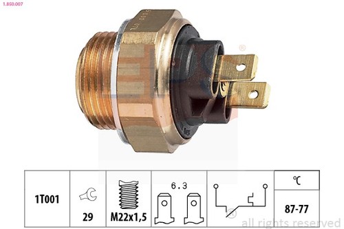 Thermostat ventilateur de - thermostat,,