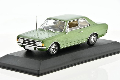 Opel rekord door green - opel, 2-door