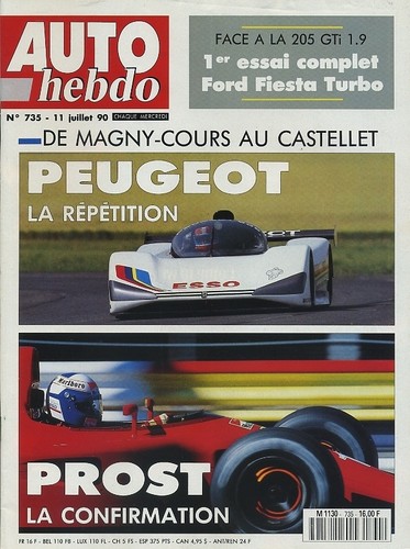 Auto hebdo 735 07 1990 - auto, 11/07/1990
