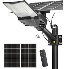 Lampadaire solaire Gefolly G-HF-Pro Max neuf- 6500K - IP68 avec télécommande