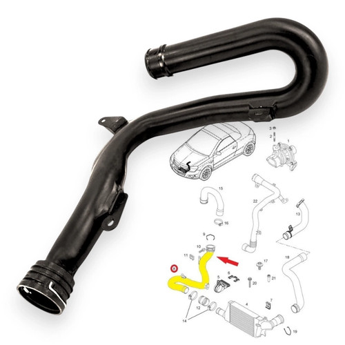 Durite suralimentation pour - de,