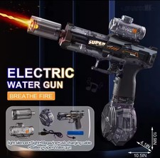 Powerful Electric Water Gun - LED, Realistic Recoil, Rechargeable Battery