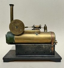 Superb antique machine horizontal quick steam engine 44 x 44 x 17.5cm