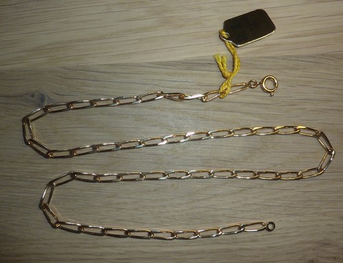 Collier chaîne plaqué - plaqué, or