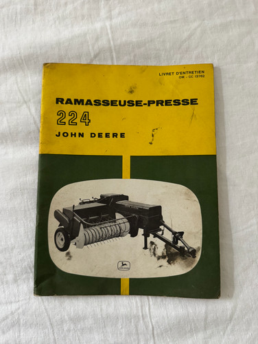 John deere livret entretien - john,