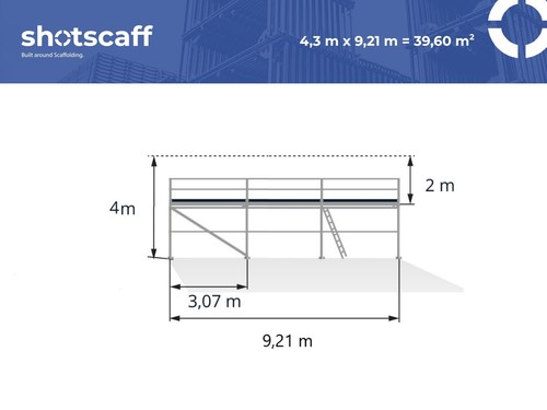 Scaff 73 échafaudage - 40, m²