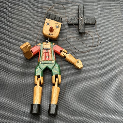 Ancien pantin marionnette bois - pantin,